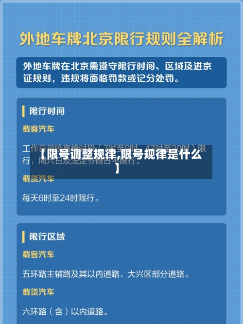 【限号调整规律,限号规律是什么】-第2张图片