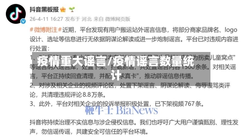 疫情重大谣言/疫情谣言数量统计