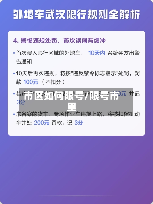市区如何限号/限号市里