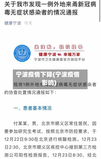宁波疫情下降(宁波疫情影响)-第3张图片