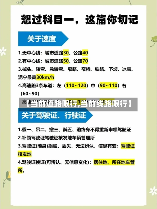 【当前道路限行,当前线路限行】