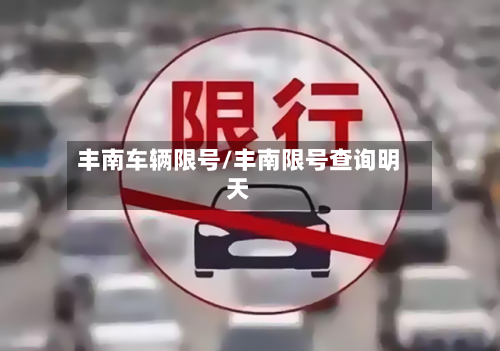 丰南车辆限号/丰南限号查询明天-第2张图片