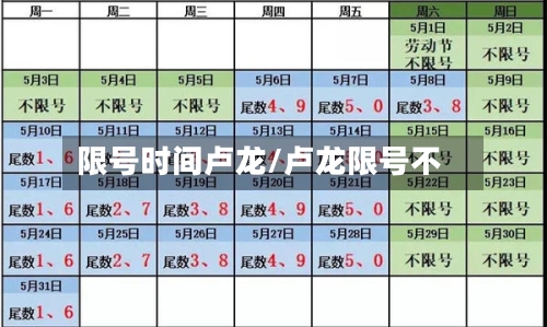 限号时间卢龙/卢龙限号不