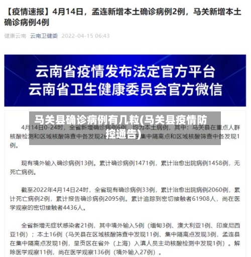 马关县确诊病例有几粒(马关县疫情防控通告)