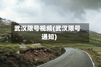 武汉限号视频(武汉限号通知)